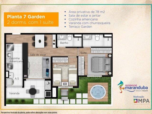 #AP0275 - Apartamento para Venda em Ubatuba - SP